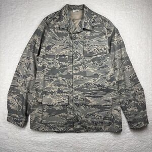 US Air Force ABU Jacket Mens 42 XL Gray Digital Camo Tiger Stripe Coat Military